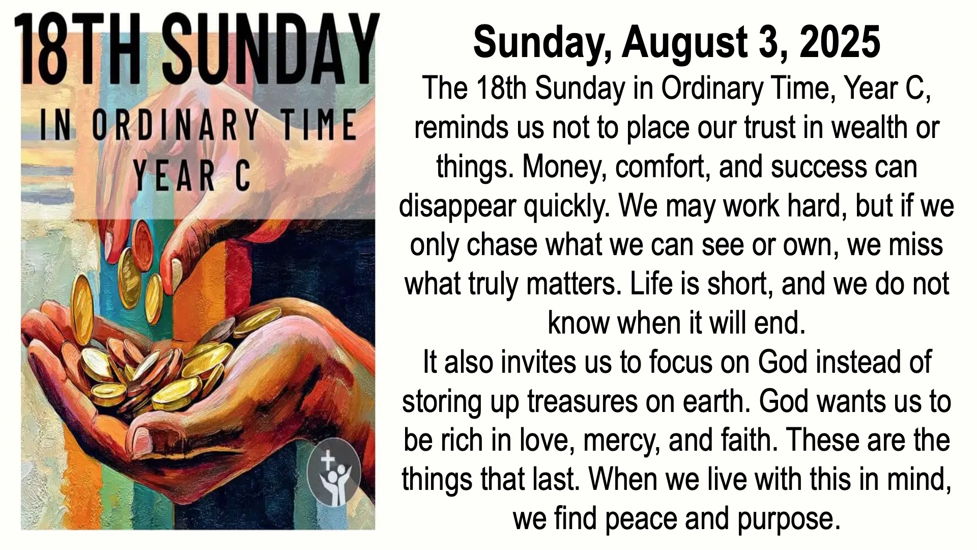 18th Sunday Ordinary Time C
