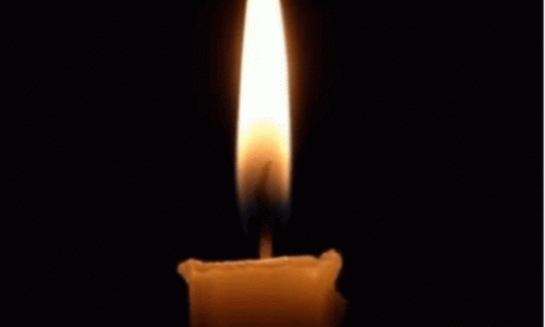 flickering candle